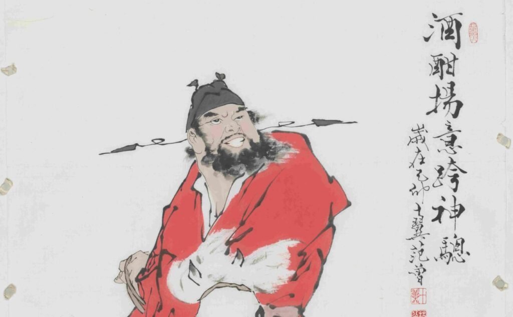 4107 h近代 范曾 酒酣扬意跨神骢 140×70 拷贝