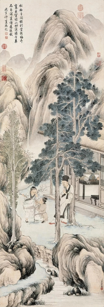 Jin Tingbiao's "Grafting Plum Blossoms" Scroll Jin Tingbiao Grafting Plum Blossoms