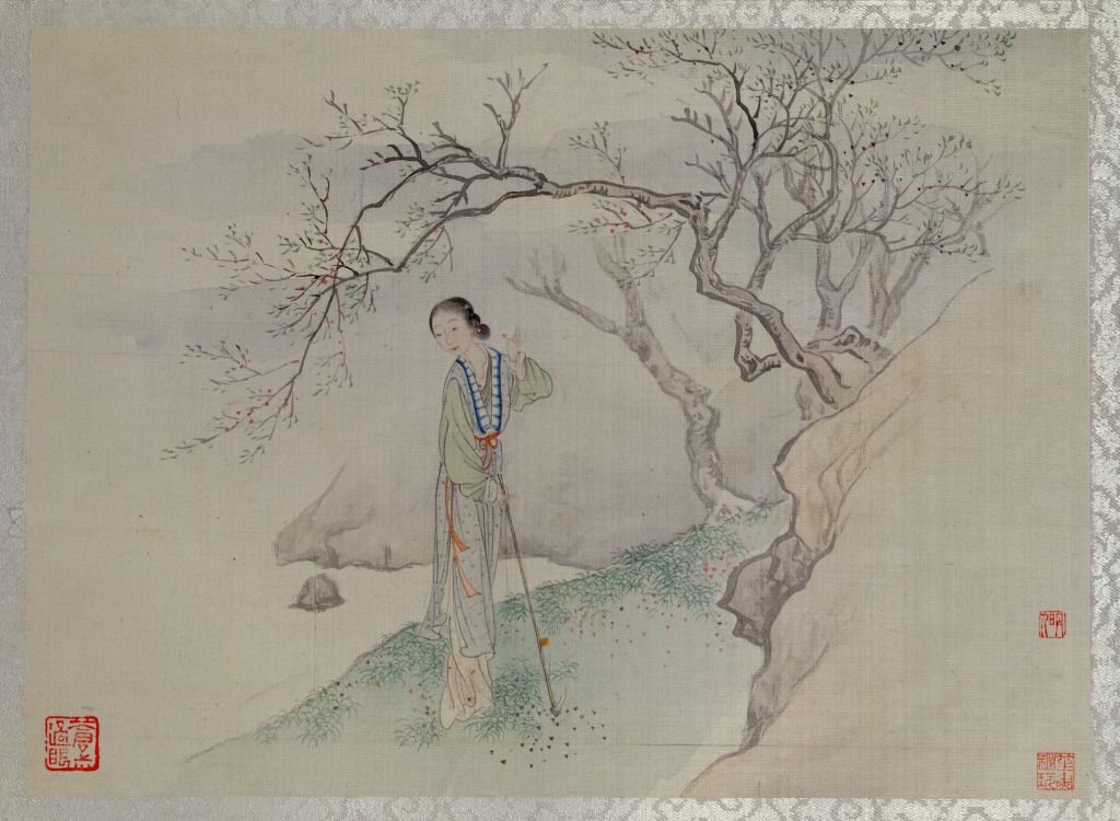 Lin Daiyu Burying Flowers