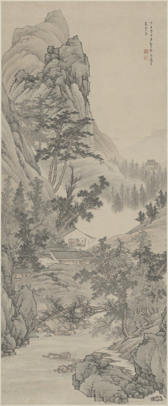 Landscape painting hanging scroll, The Palace Museum