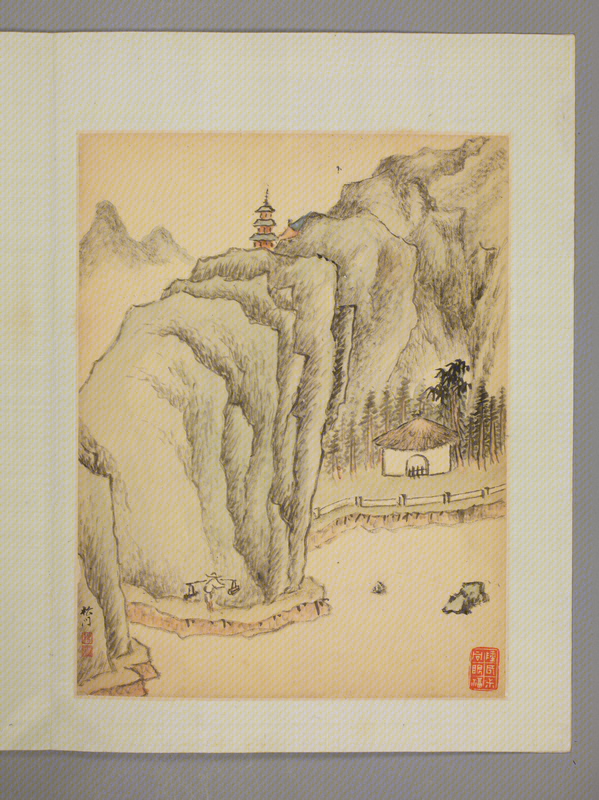 Landscape painting album, The Palace Museum