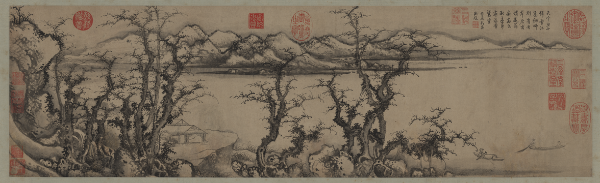 Yao Tingmei Snow River Fishing Boat Picture Scroll, The Palace Museum