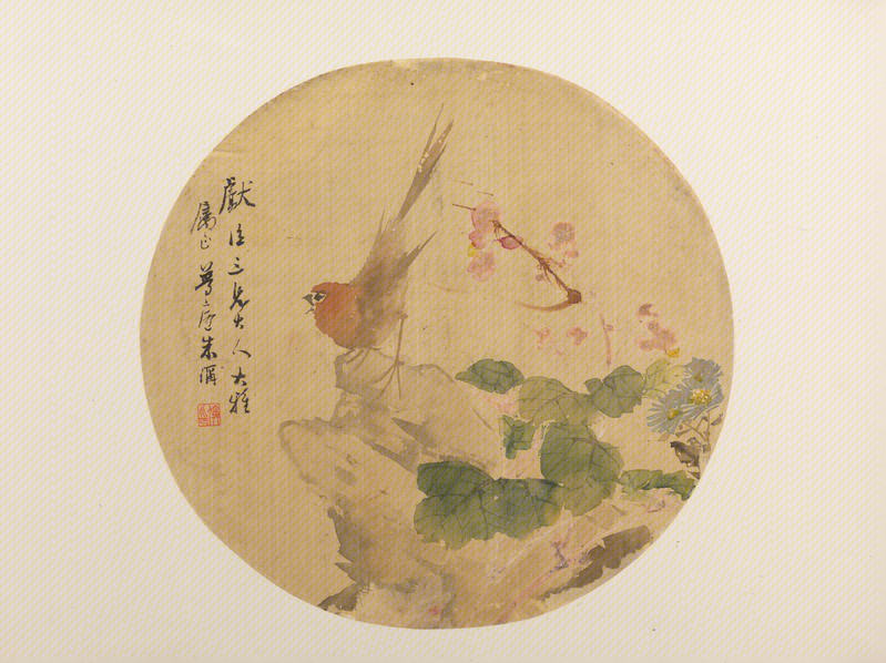 Flowers-and-birds painting album leaf, The Palace Museum