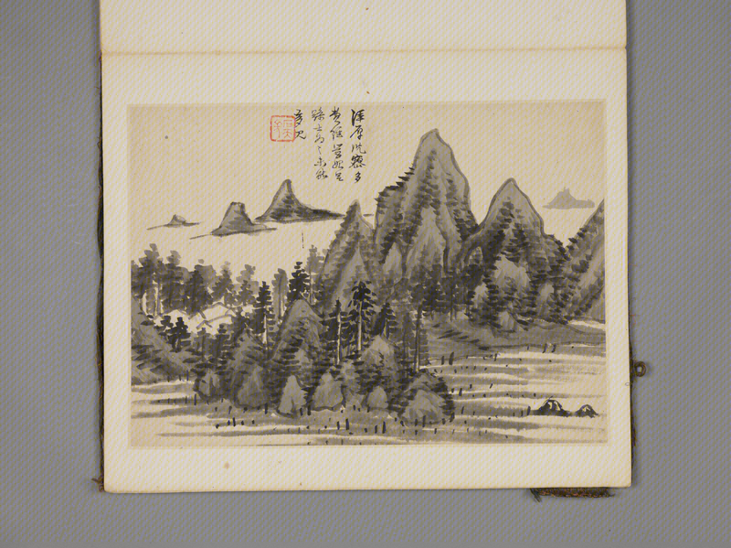 Shen Hao's landscape album, The Palace Museum
