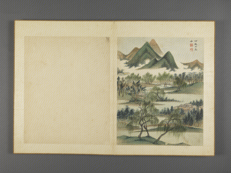 Xue Xuan's antique landscape album, The Palace Museum