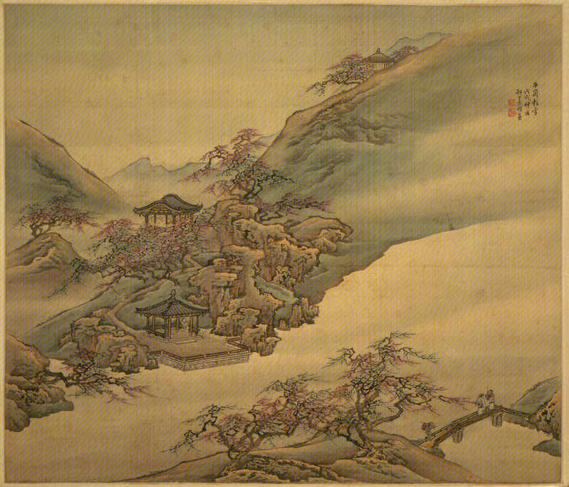 Landscape painting screen, The Palace Museum