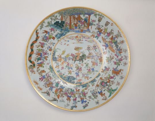Pastel New Year Baby Play Fruit Plate, The Palace Museum
