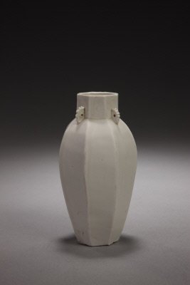 Ding kiln white glaze Bafang four series vase, The Palace Museum