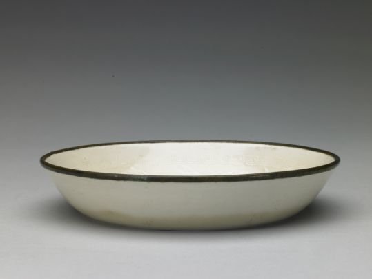 Ding kiln white glaze printed sea animal and fish pattern wash, The Palace Museum