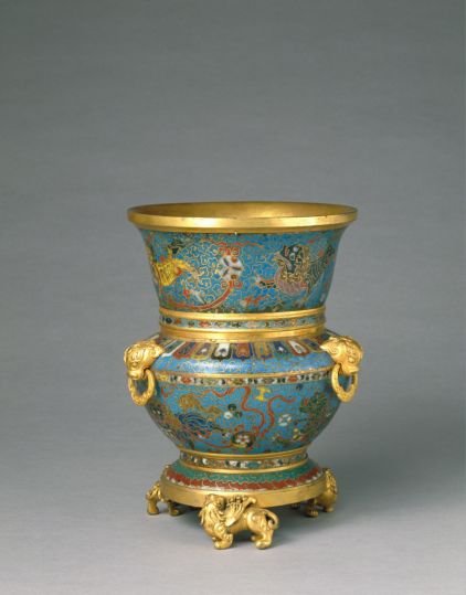 景泰 Cloisonné enamel zun, The Palace Museum
