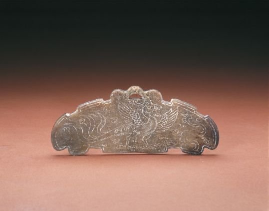 Jade Vermilion Bird Cloud Pattern Heng, The Palace Museum
