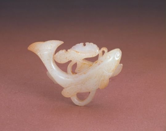 Jade Fish Lotus Pendant, The Palace Museum