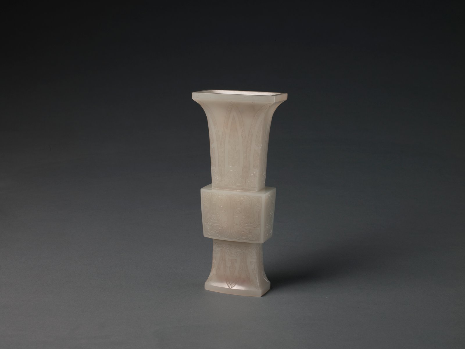 Sapphire animal mask flower goblet, The Palace Museum