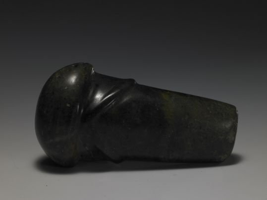 Dark green (bian) jade object, The Palace Museum