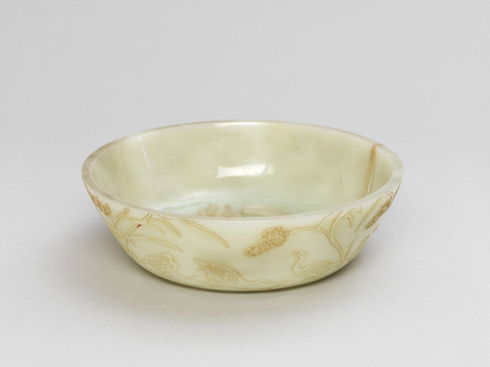 Sapphire carved reed and wild goose wash, The Palace Museum