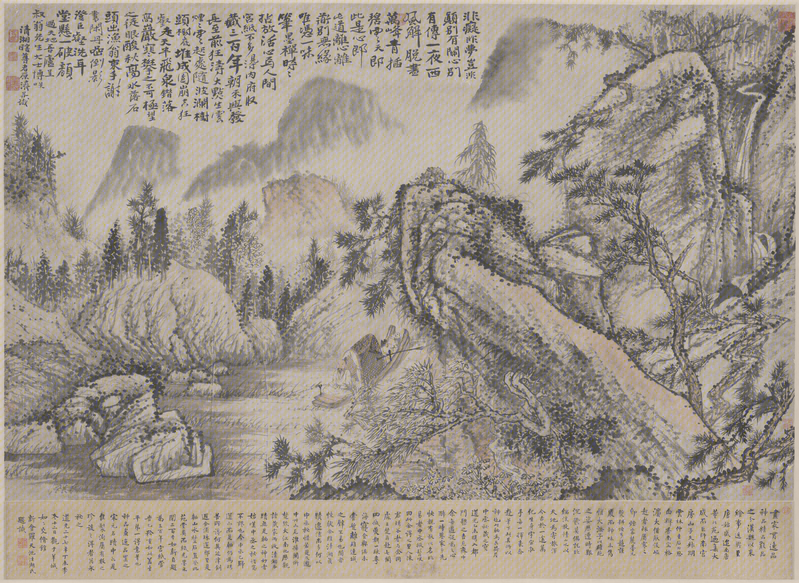 Landscape painting hanging scroll, The Palace Museum