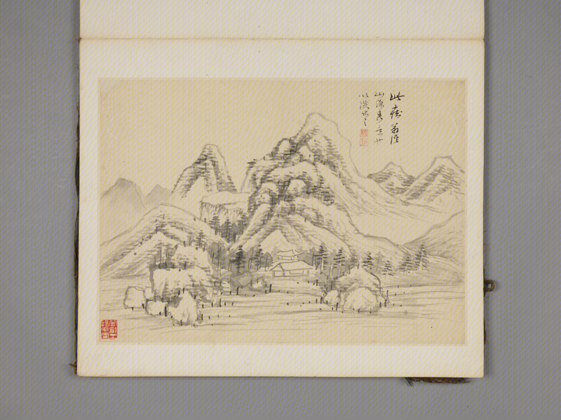 Shen Hao's landscape album, The Palace Museum