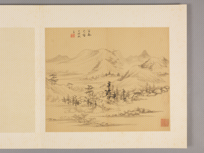 Landscape painting album, The Palace Museum
