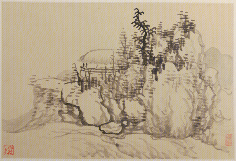 Landscape painting album, The Palace Museum