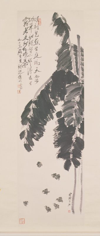 Qi Baishi's plantain chicken picture scroll, The Palace Museum