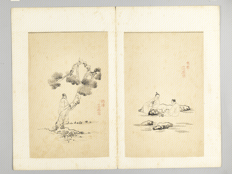 Woodblock watermark Shizhuzhai five-color paper music album, The Palace Museum