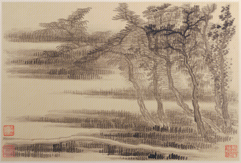 Landscape painting album, The Palace Museum