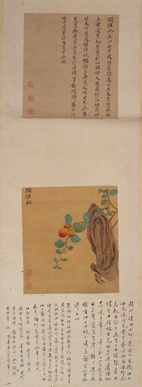 Zhou Shuxi and Zhou Shuhu jointly painted a flower and fruit screen, The Palace Museum