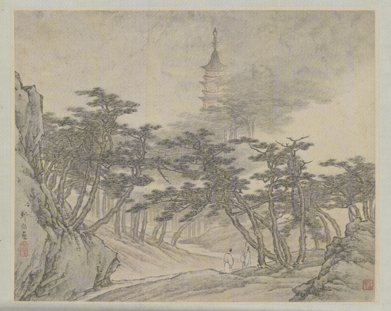 Landscape painting album, The Palace Museum