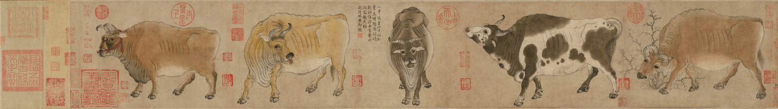 Five Oxen (Han Huang), The Palace Museum