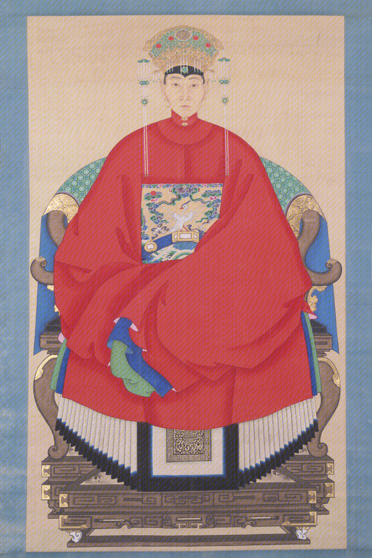 Ming Dynasty female portrait scroll, The Palace Museum