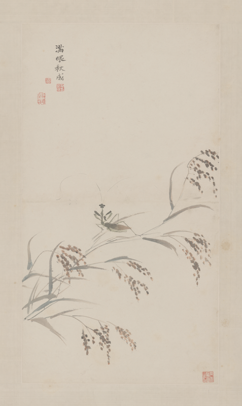 Gao Qipei Rice Mantis Axis, The Palace Museum