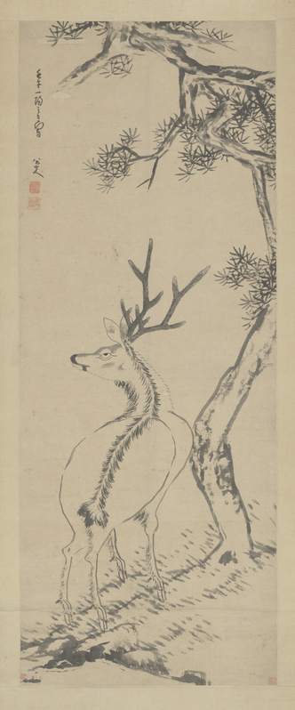Zhuda pine deer shaft, The Palace Museum