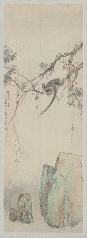 Zhang Ze's ape scroll painting, The Palace Museum